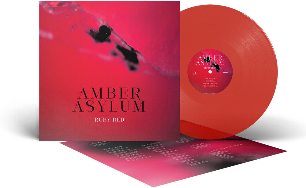 the album cover for Amber Asylum - Ruby Red [Colored Vinyl] [Limited Edition] (Ofgv)