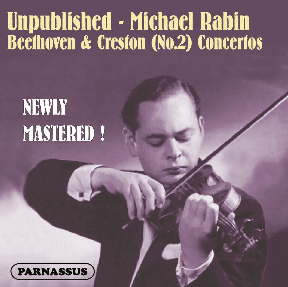 the album cover for Michael Rabin  / National Orchestral Association - Unpublished Michael Rabin