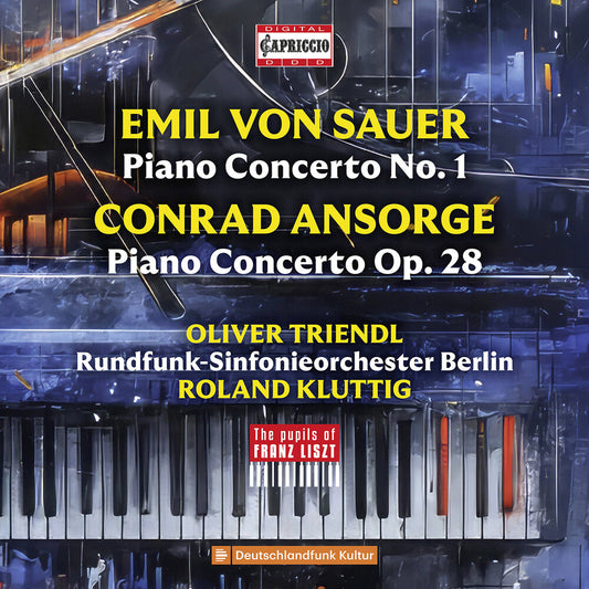 the album cover for Ansorge / Triendl / Rundfunk-Sinfonieorchester - Piano Concertos - The Pupils Of Franz Liszt