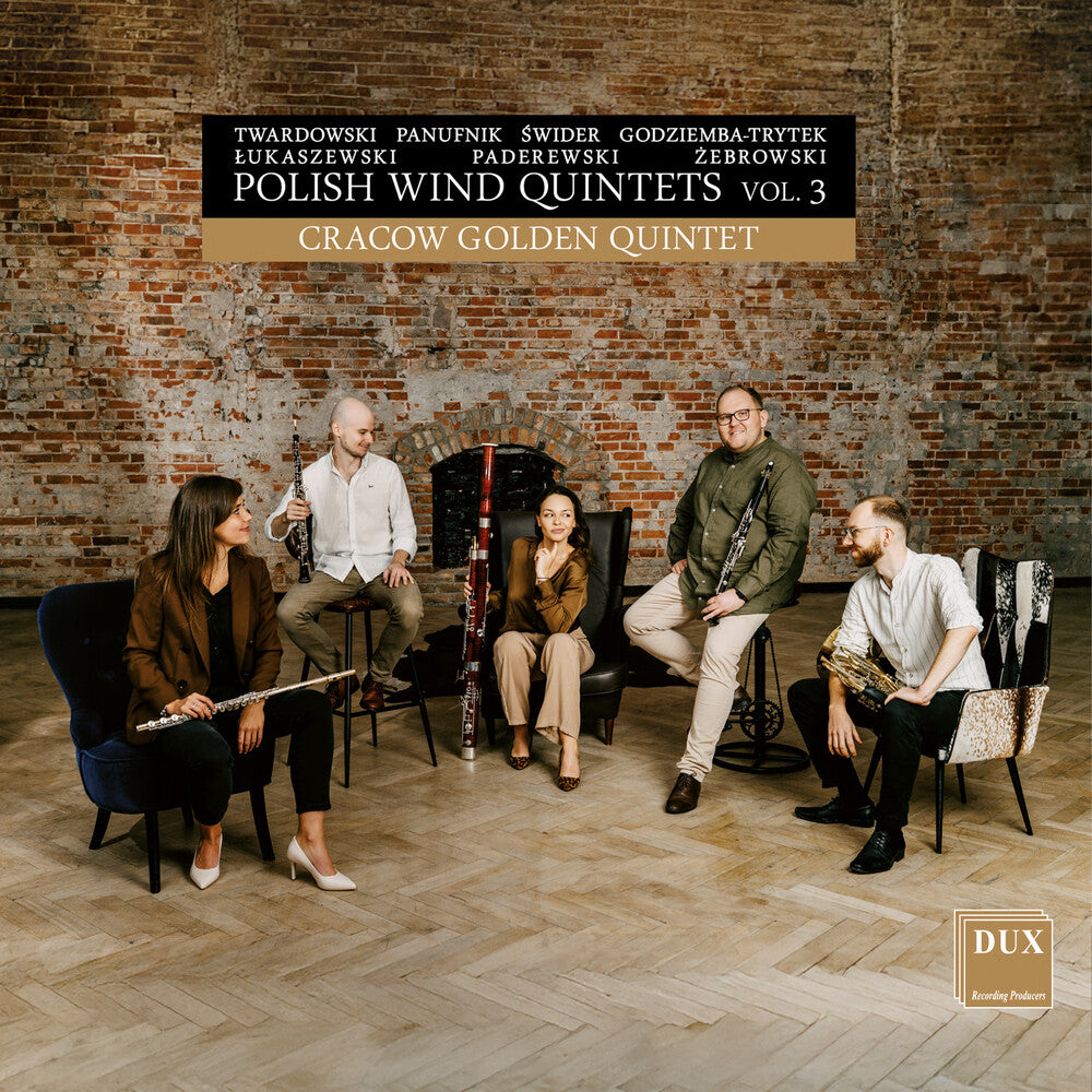the album cover for Lukaszewski / Swider / Cracow Golden Quintet - Polish Wind Quintets, Vol. 3