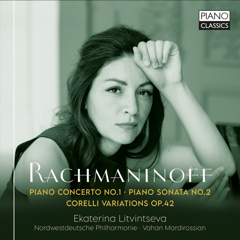 the album cover for Rachmaninoff / Nordwestdeutsche Philharmonie - Piano Concerto No. 1 Piano Sonata No. 2