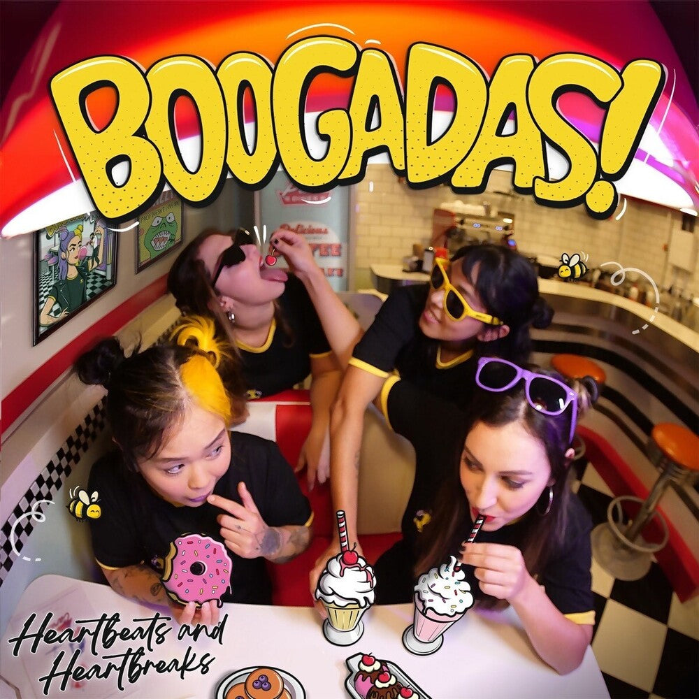 the album cover for Boogadas - Heartbeats And Heartbreaks