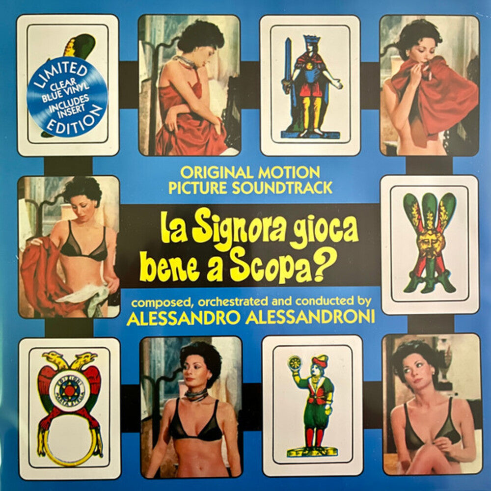 the album cover for Alessandro Alessandroni  (Blue) (Colv) (Ltd) (Ofgv) - La Signora Gioca Bene A Scopa (Blue) [Colored Vinyl] [Limited Edition]