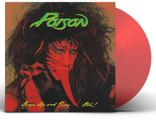 the album cover for Poison - Open Up & Say Ahh [Colored Vinyl] (Red) (Hol)