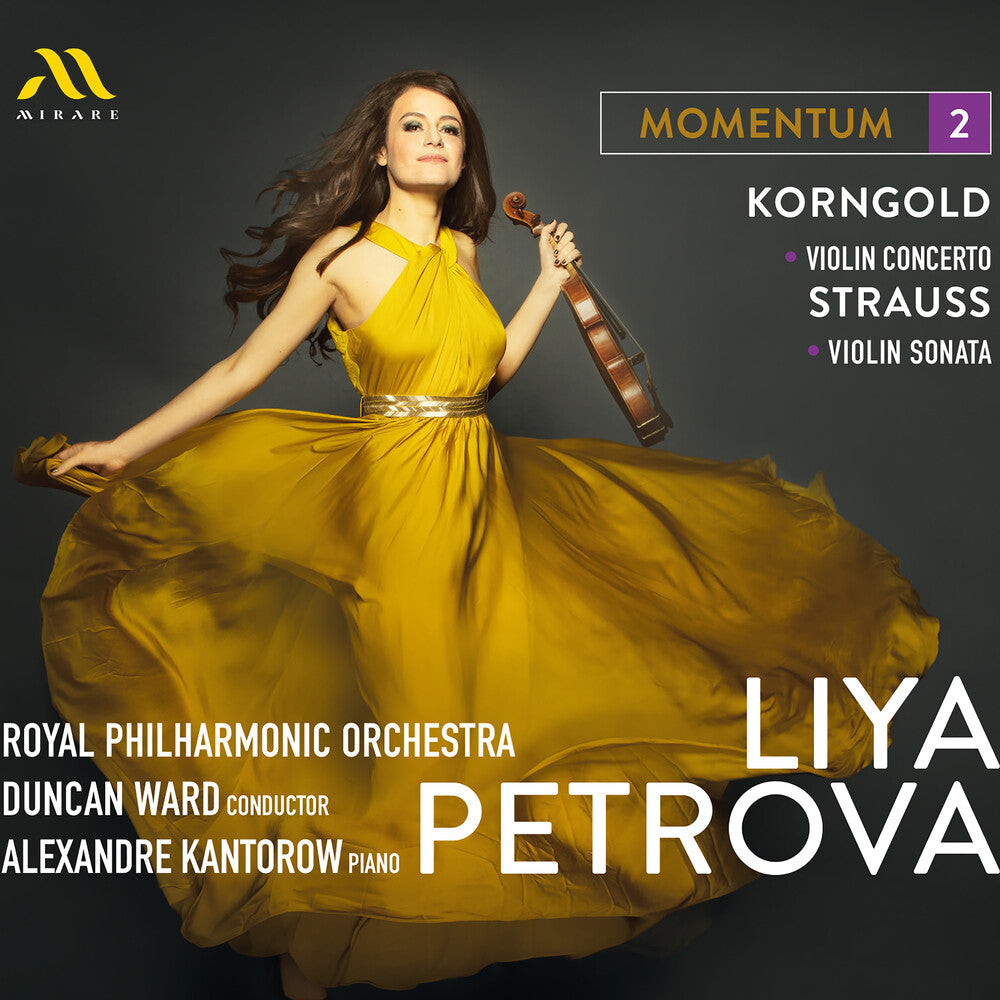 the album cover for Liya Petrova  / Kantorow,Alexandre - Momentum 2