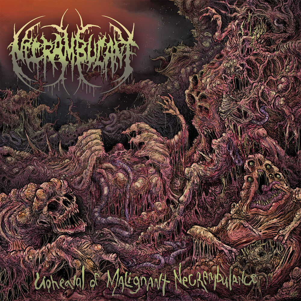 the album cover for Necrambulant - Upheaval Of Malignant Necrambulance