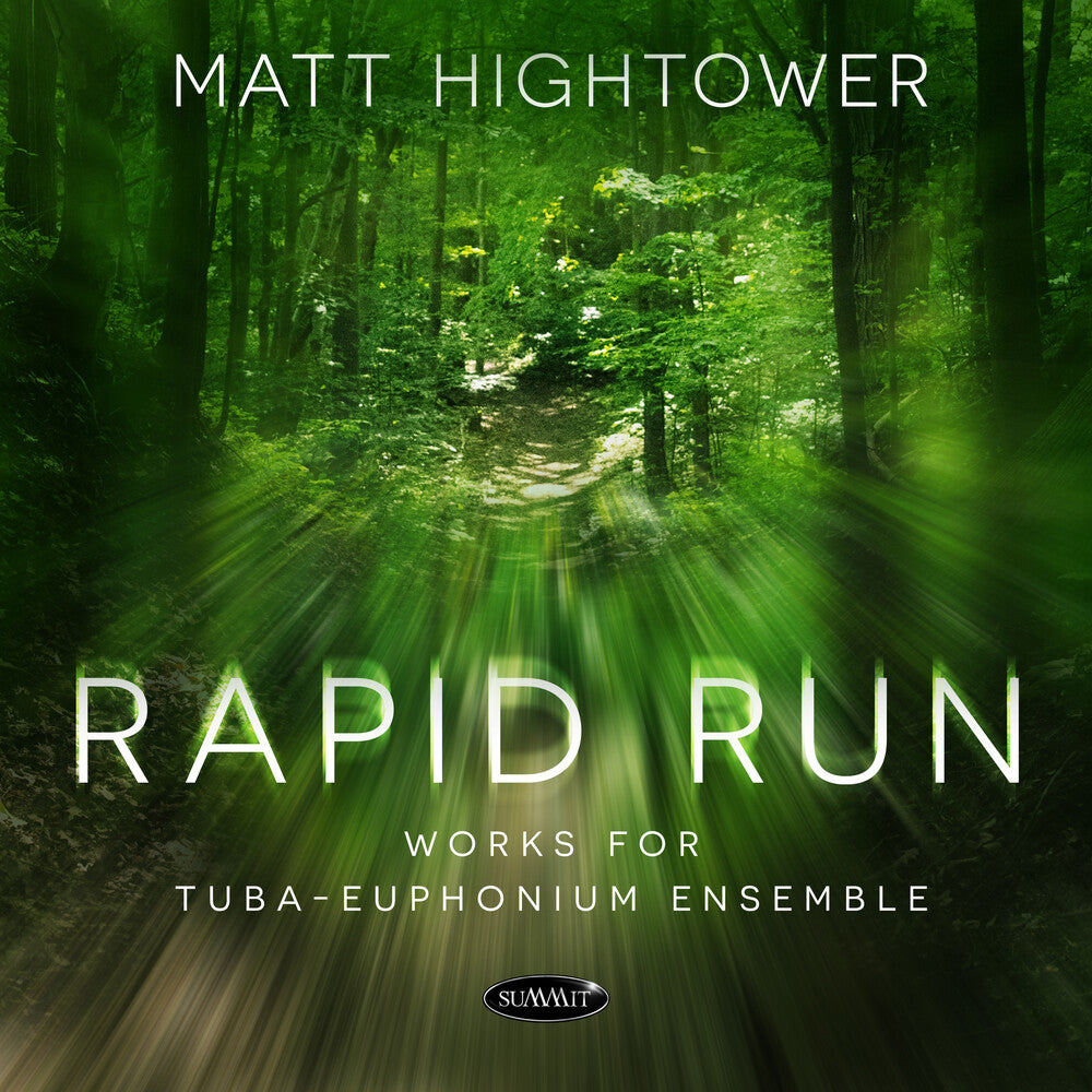 the album cover for Matt Hightower - Rapid Run: Works For Tuba-Euphonium Ensemble