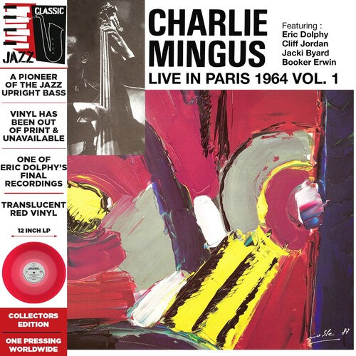 Charlie Mingus - Live in Paris, 1964 Vol. 1 [Translucent Red] Vinyl Record
