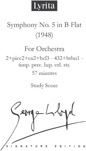 Lloyd,george - Symphony No. 5 - Study Score - Special Products