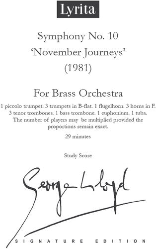 Lloyd,george - Symphony No. 10 - Study Score - Special Products