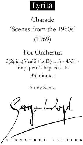 Lloyd,george - Charade - Study Score - Special Products