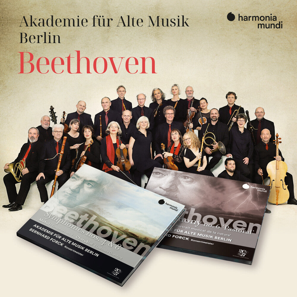 the album cover for Akademie Fur Alte Musik Berlin - Beethoven: Symphonies Nos. 4 6 & 8 (Box) [Reissue]