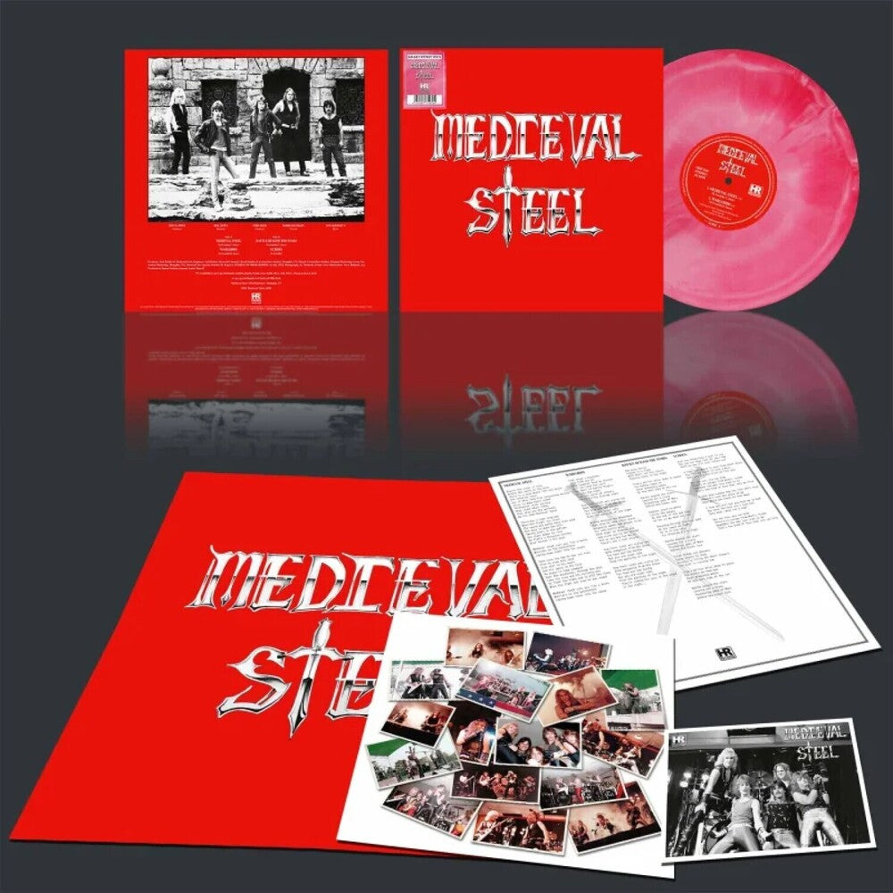 Medieval Steel - Red / White Galaxy [Colored Vinyl] [Reissue] Vinyl Record