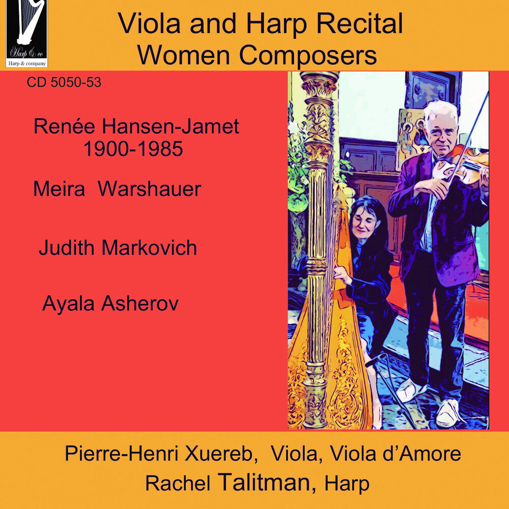 the album cover for Pierre Xuereb -Henri / Talitman,Rachel - Viola & Harp Recital: Women Composers (Uk)