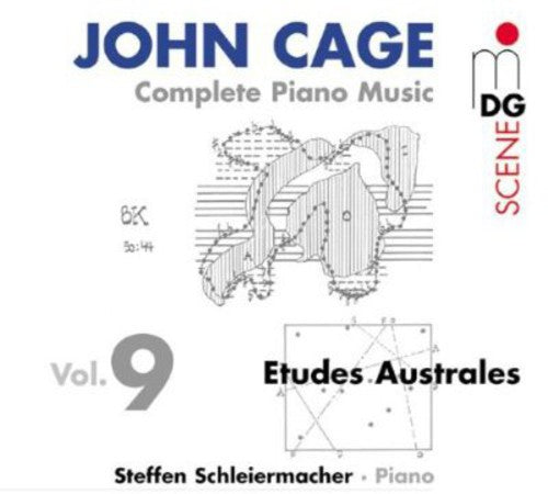 the album cover for J. CAGE - Complete Piano Music 9: Etudes Australes