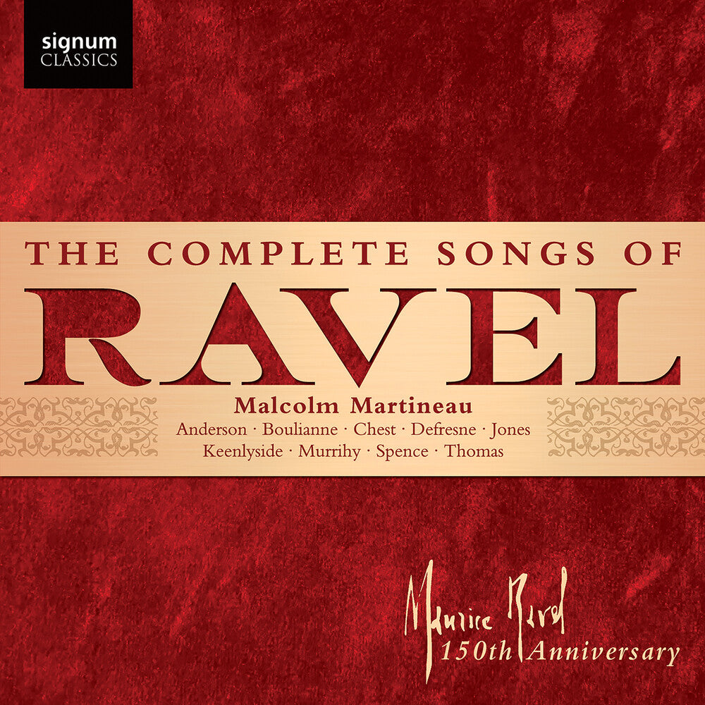 Complete Songs Of Ravel Music CD