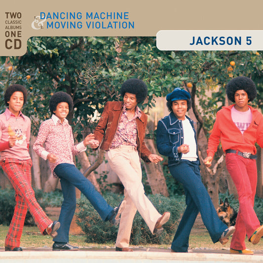 the album cover for Jackson 5 - Dancing Machine & Moving Violation (Hol)