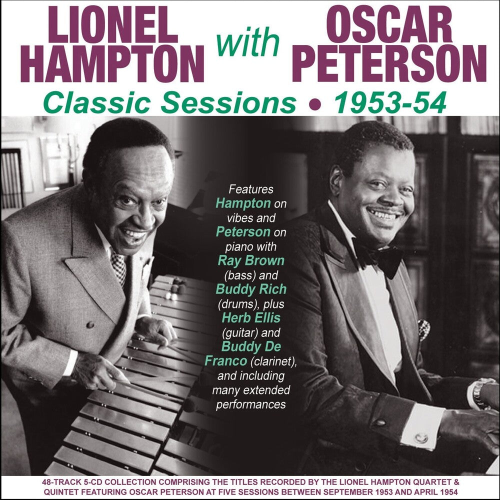 the album cover for Lionel Hampton  Hampton / Peterson,Oscar - Classic Sessions 1953-54