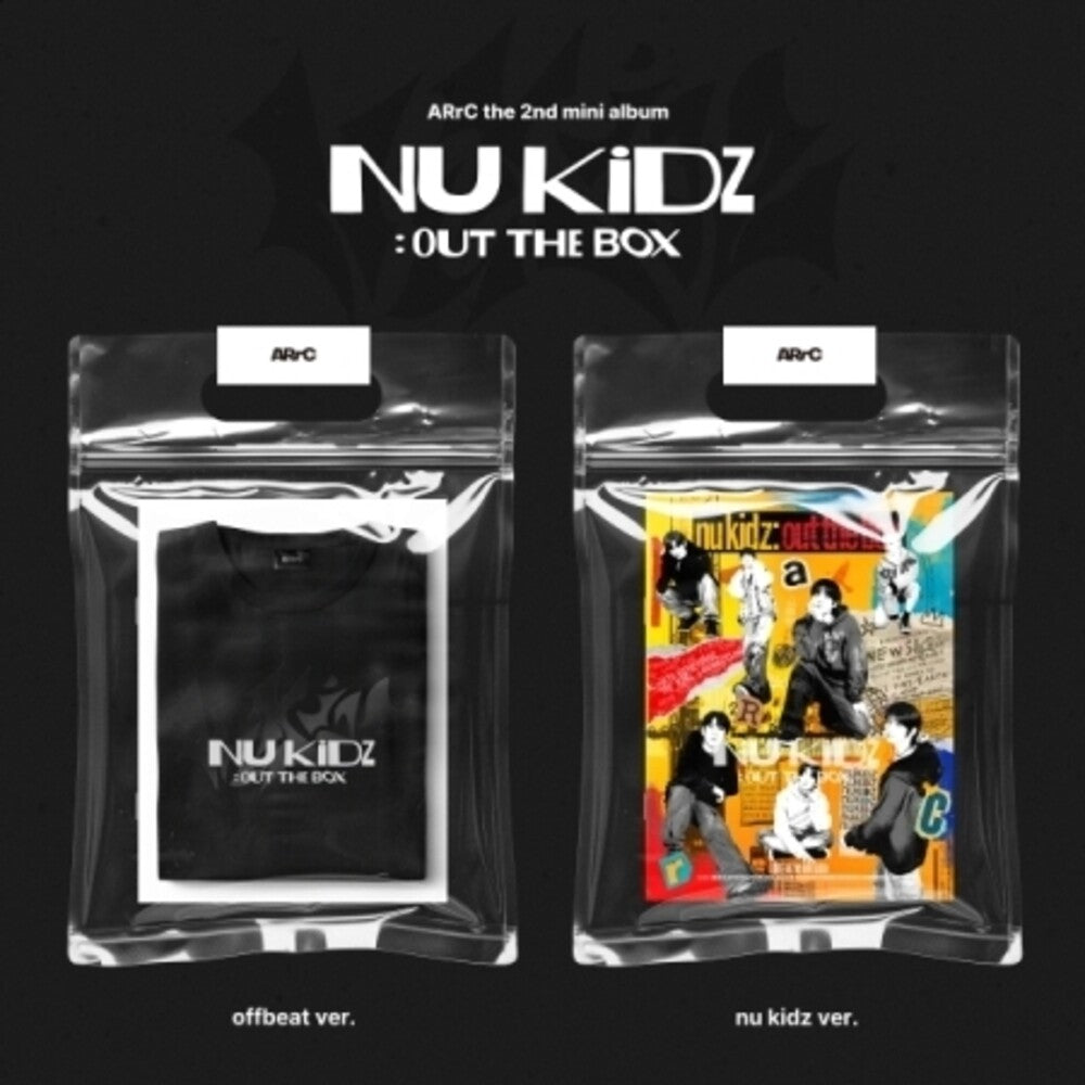 the album cover for Arrc - Nu Kidz: Out The Box - Random Cover (Asia)