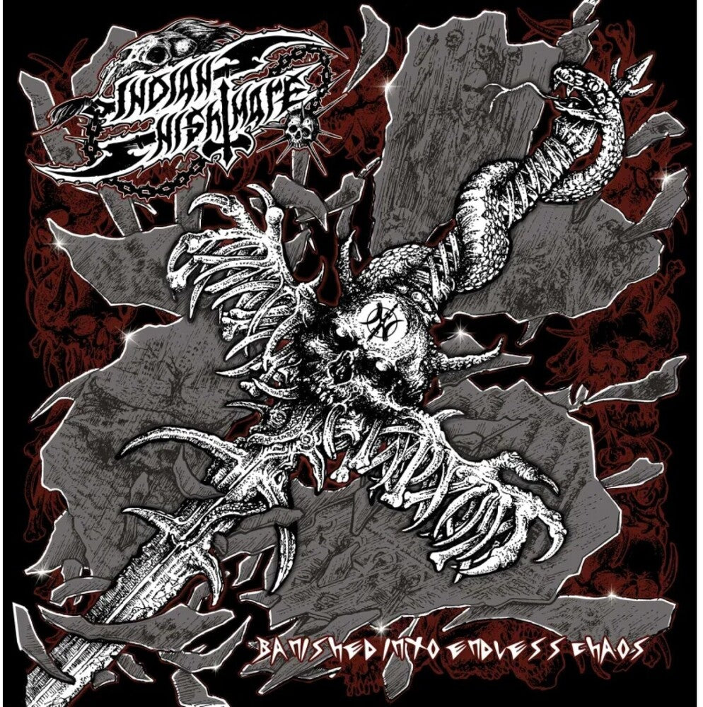 the album cover for Indian Nightmare - Banished Into Endless Chaos