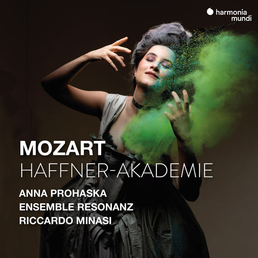 the album cover for Anna Prohaska  / Ensemble Resonanz - Mozart: Haffner-Akademie