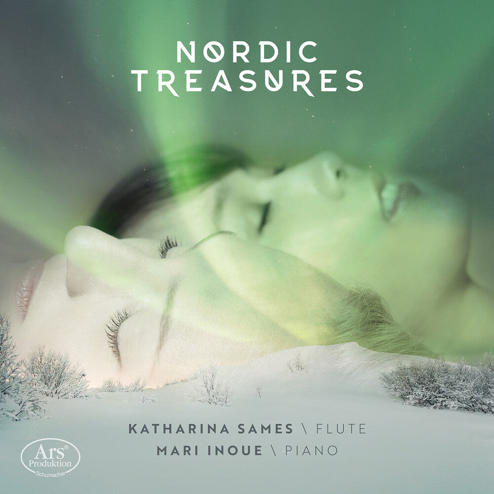the album cover for Sames / Inoue - Nordic Treasures - Works For Flute & Pno