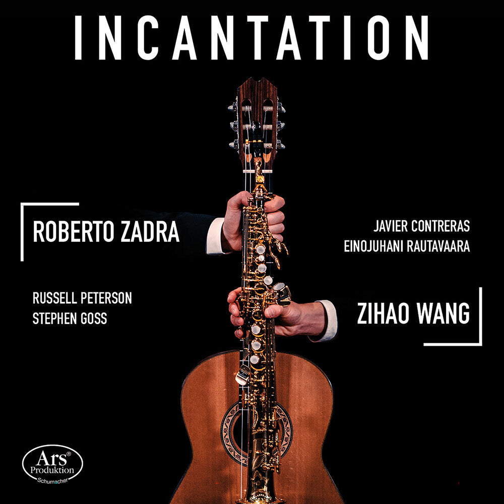 the album cover for Wang-Duo Zadra - Incantation - Works For Guitar & Saxophone