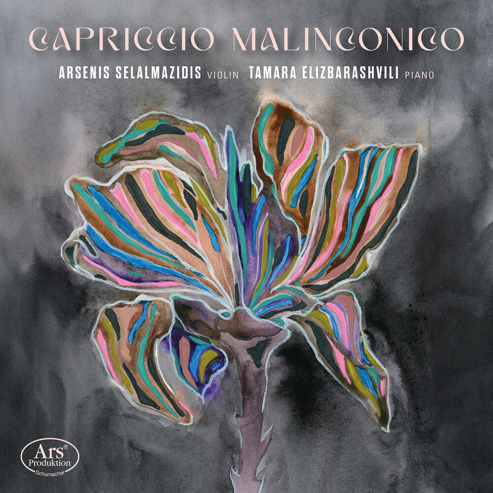 the album cover for Selalmazidis / Elizbarashvili - Capriccio Malinconico - Works For Violin & Pno