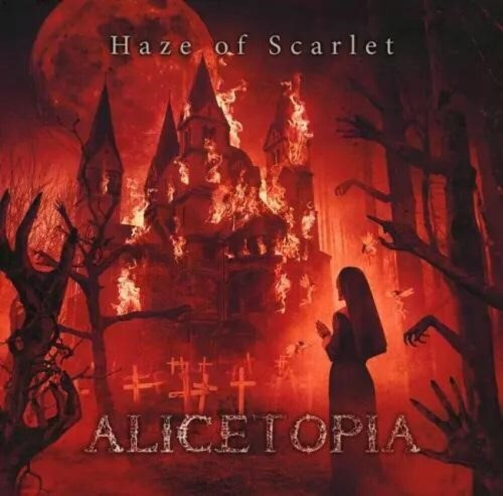 the album cover for Alicetopia - Haze Of Scarlet