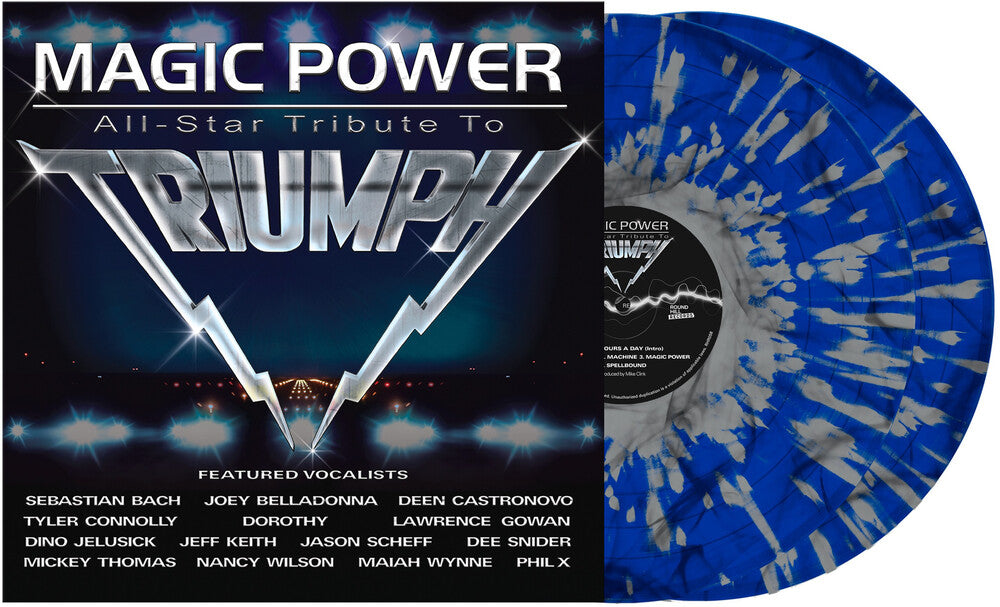 Triumph - Magic Power: All Star Tribute to Triumph [2 LP indie exclusive Dark Blue and White Splatter ] Vinyl Record