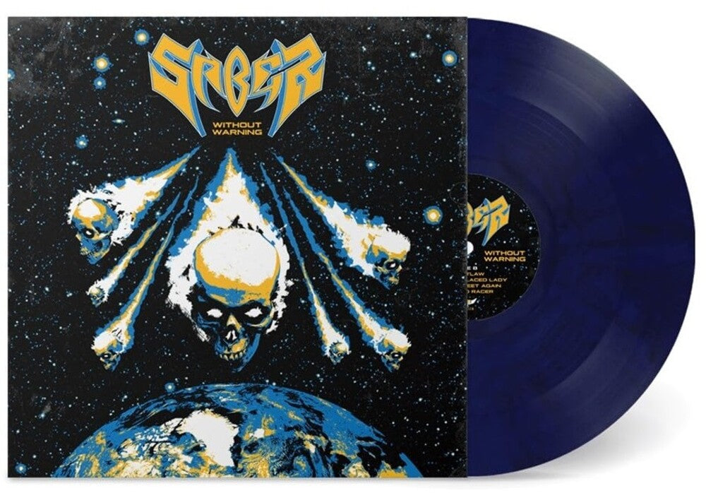 Saber - Without Warning (Blue) [Colored Vinyl] (Spa) Vinyl Record