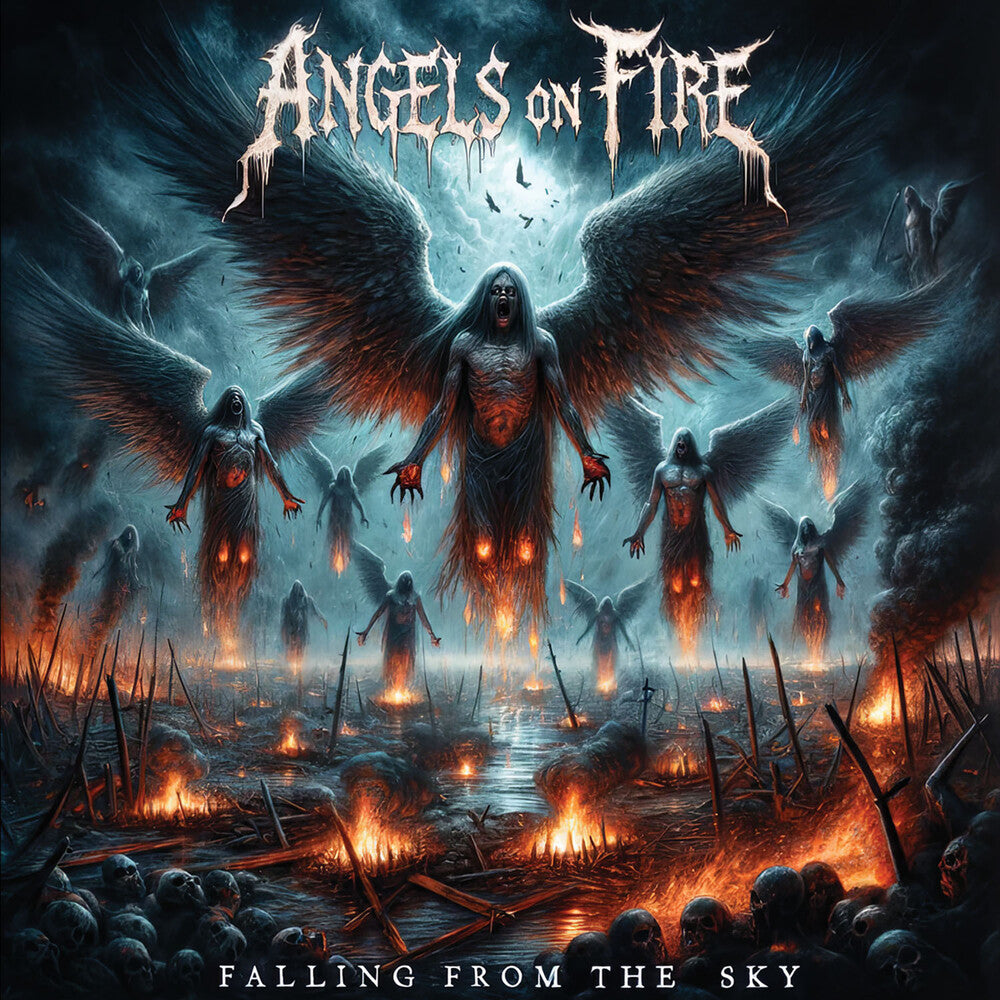 the album cover for Angels On Fire - Falling From The Sky