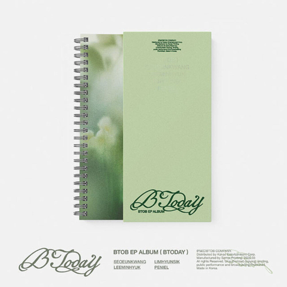 the album cover for Btob - Btoday - Photobook Version - incl. 96pg Photobook, 16pg Lyrics Booklet, Photocards, Postcard, Sticker, Cup Coaster, Bookmark + P