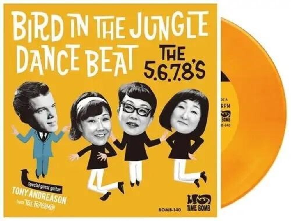 the album cover for 5.6.7.8.'s - Bird Dance Beat / Bird In The Jungle [Clear Vinyl] [Limited Edition]