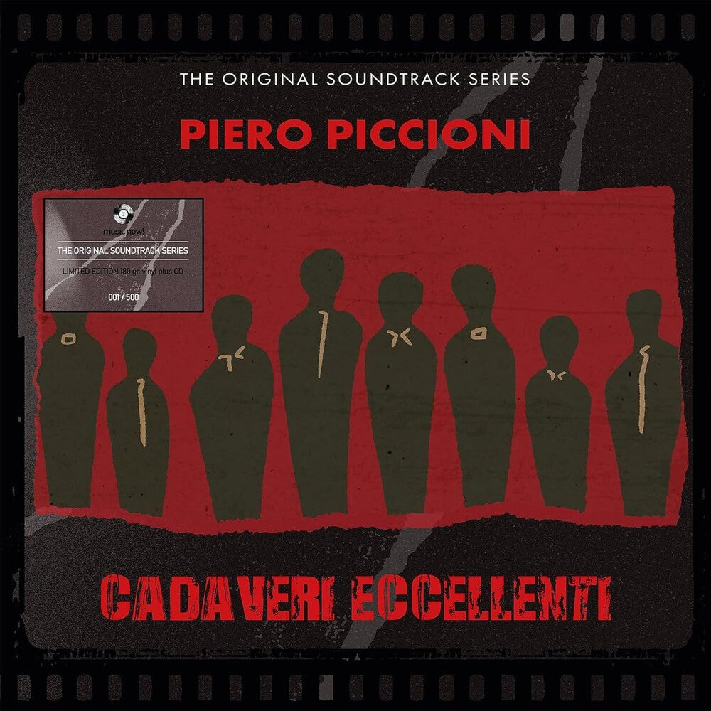 the album cover for Piero Piccioni  (W/Cd) (Colv) (Red) (Ita) - Cadaveri Eccellenti - O.S.T. (W/Cd) [Colored Vinyl] (Red)