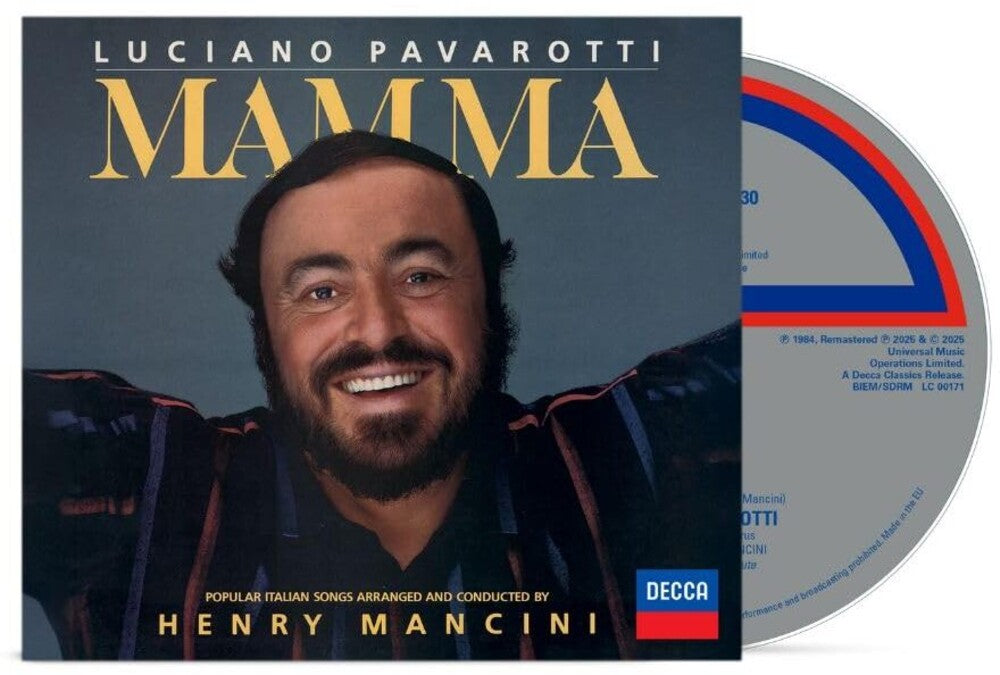 the album cover for Luciano Pavarotti - Mamma