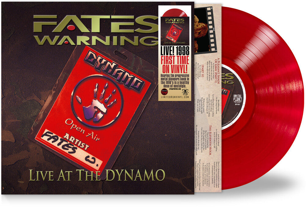 Fates Warning - Live At The Dynamo - Crimson Red [Colored Vinyl] [Limited Edition] Vinyl Record
