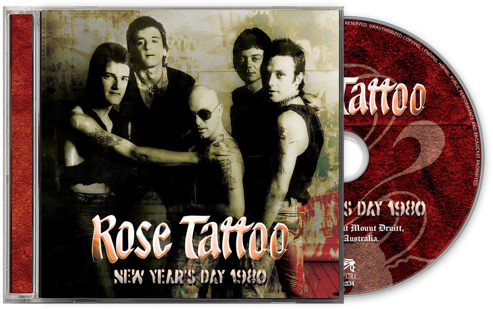 the album cover for Rose Tattoo - New Year's Day 1980