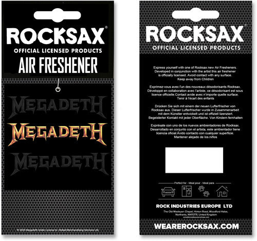 Rocksax Megadeth Megadeth Logo Air Freshener - Rocksax Megadeth Megadeth Logo Air Freshener - Special Products