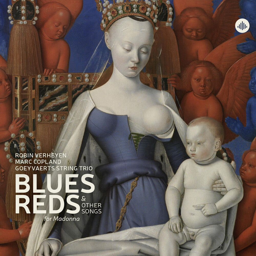 the album cover for Goeyvaerts Trio - Blues, Reds & Other Songs for Madonna