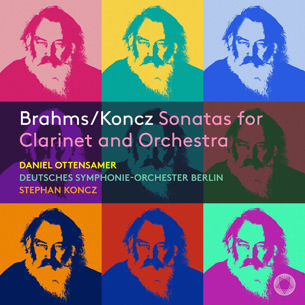 the album cover for Daniel Ottensamer - Brahms & Koncz: Sonatas For Clarinet & Orchestra