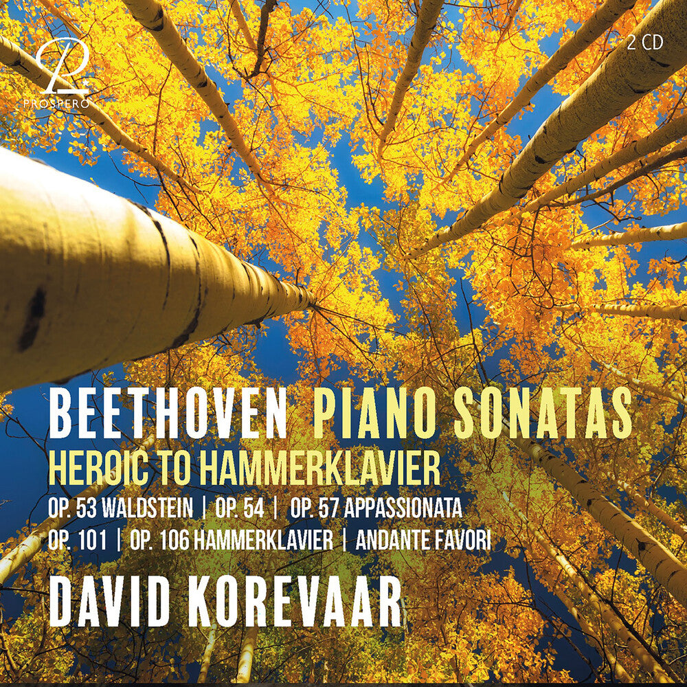 the album cover for David Korevaar - Hammerklavier - Sonatas