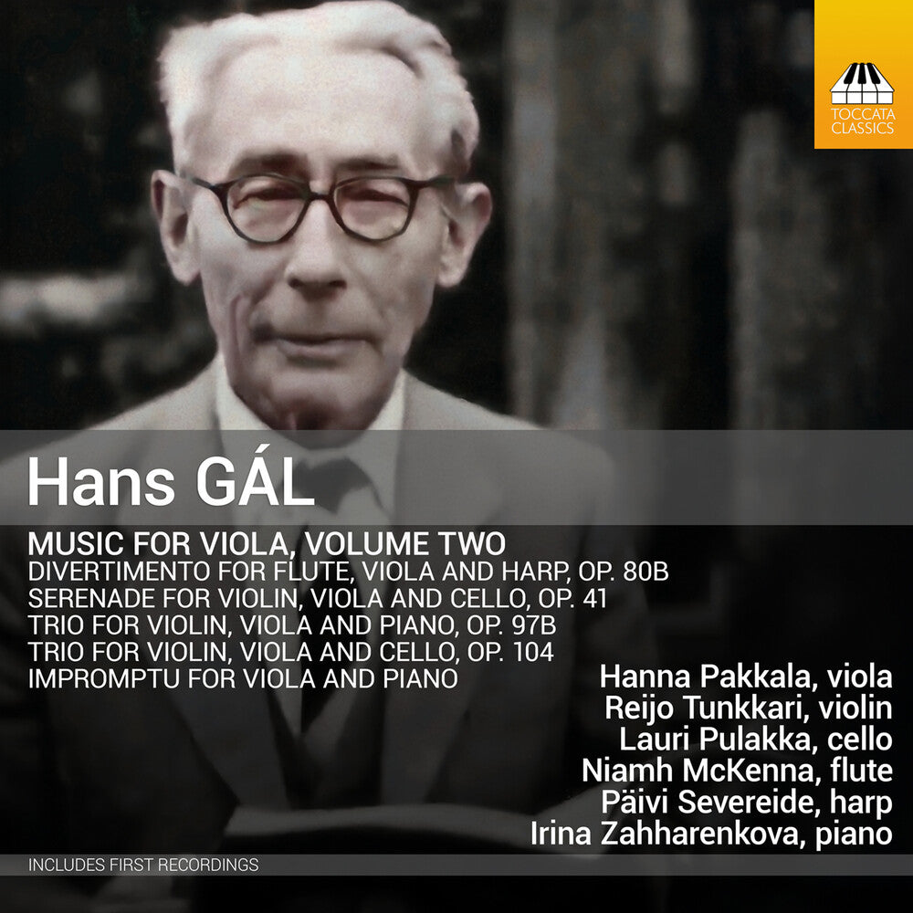 the album cover for Hanna Pakkala - Hans Gal: Music For Viola Vol. 2