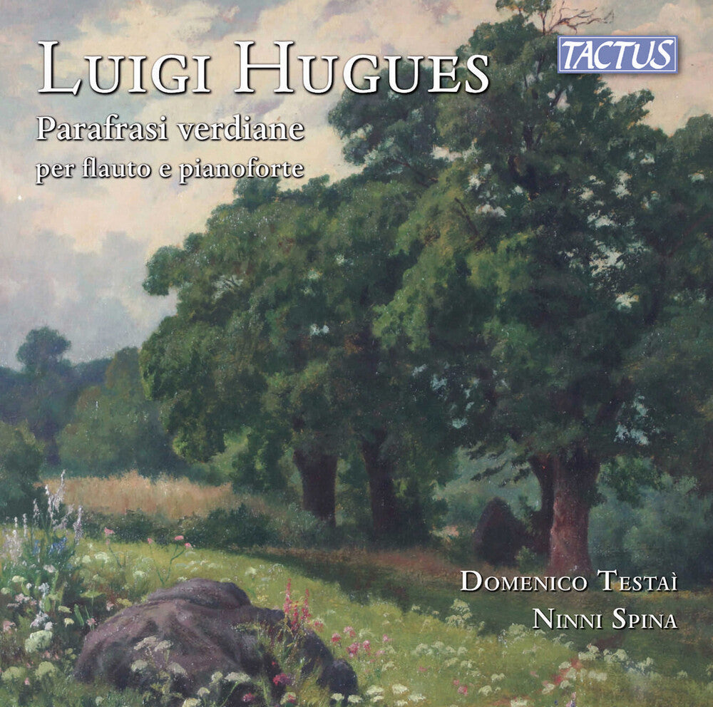 the album cover for Domenico Testai - Hugues: Parafrasi Verdiane Per Flauto E Pianoforte