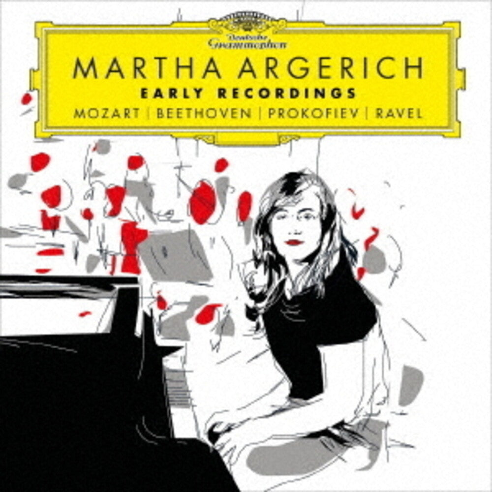 the album cover for Argerich, Martha - Early Recordings: Mozart / Beethoven / Prokofiev / Ravel - UHQCD