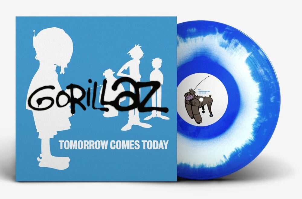 Gorillaz - Tomorrow Comes Today EP -  [white and blue color-in-color 12in vinyl / 4-track EP] Vinyl Record