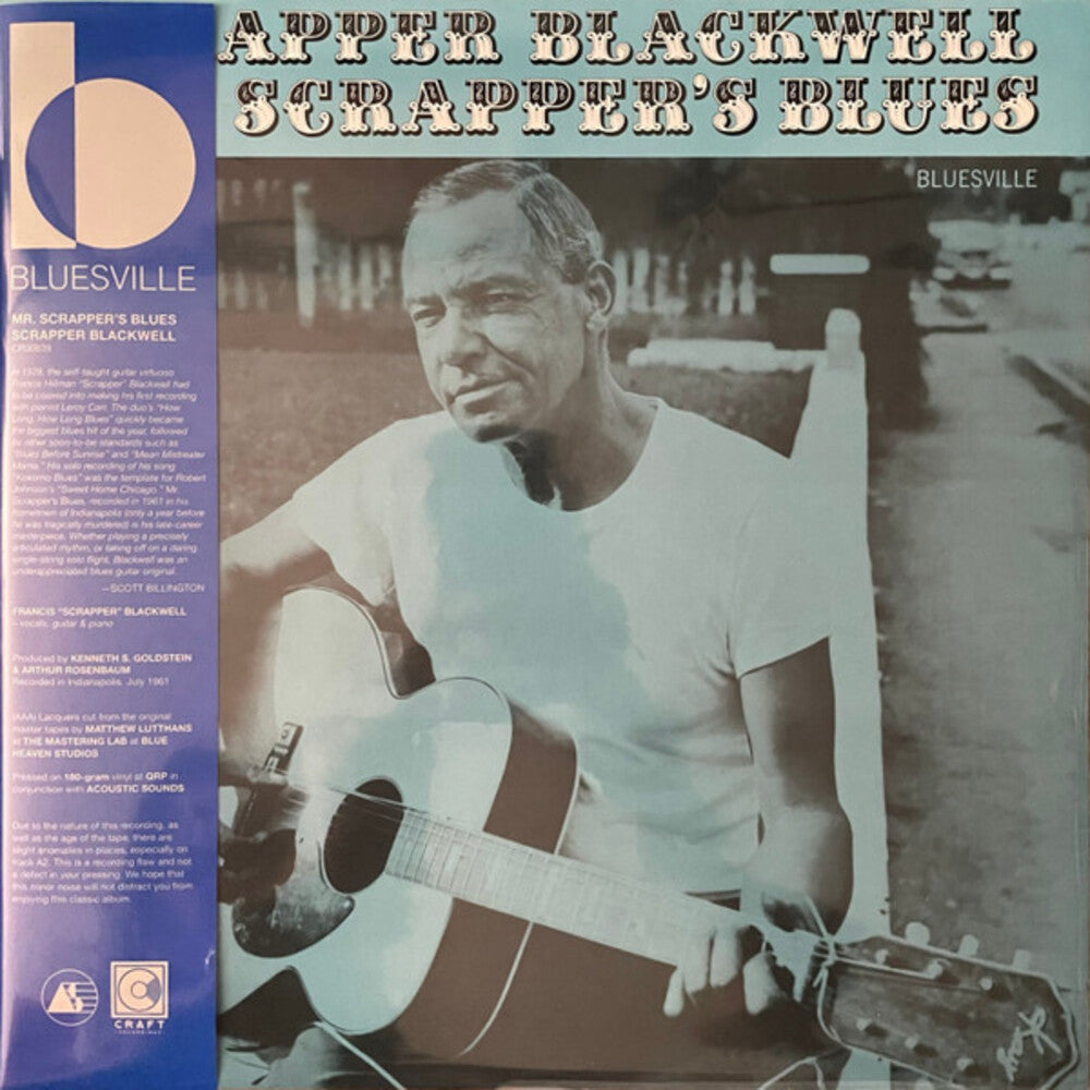 Scrapper Blackwell - Mr. Scrapper's Blues (Bluesville Acoustic Sound Series) -  [180g LP] Vinyl Record