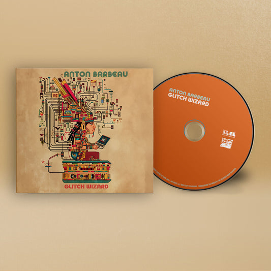 the album cover for Anton Barbeau - Glitch Wizard