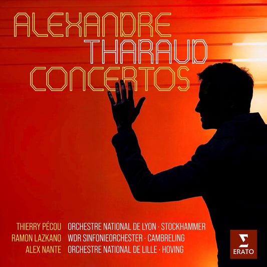 the album cover for Alexandre Tharaud - Concertos Pecou, Lazkano, Nante