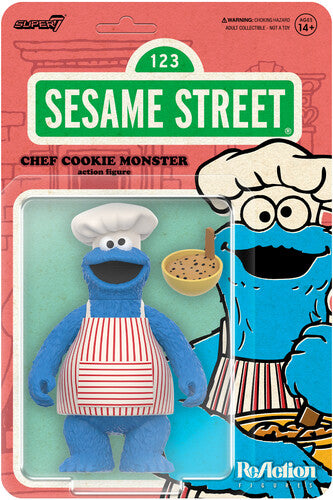 Sesame Street Reaction Wave 4 - Chef Cookie - Sesame Street Reaction Wave 4 - Chef Cookie - Collectibles